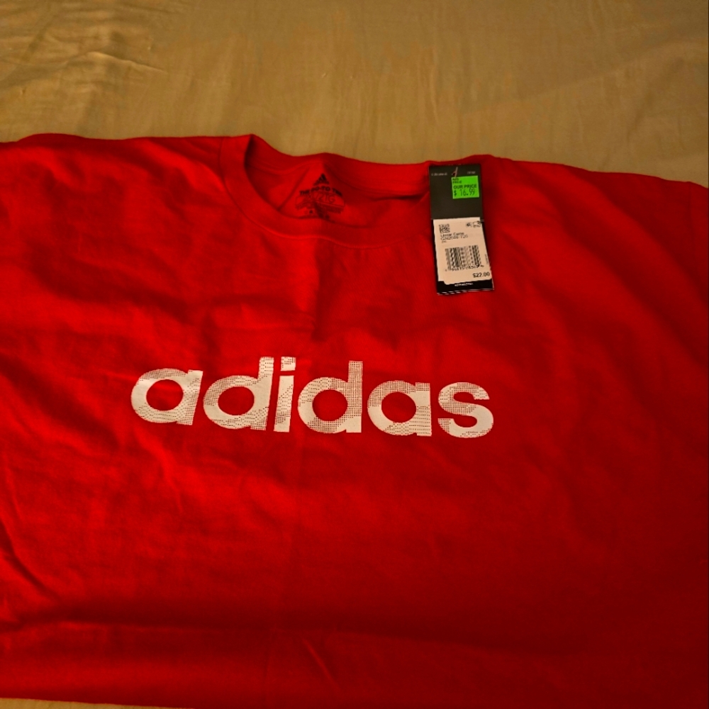 Adidas Red Short Sleeve Tee